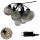 Guirnalda LED decorativa para exterior 10xLED/0,15W/230V 6,8 m IP44 negro/ahumado