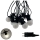 Guirnalda LED decorativa para exterior 10xLED/0,36W/230V 4,5 m IP44 negra