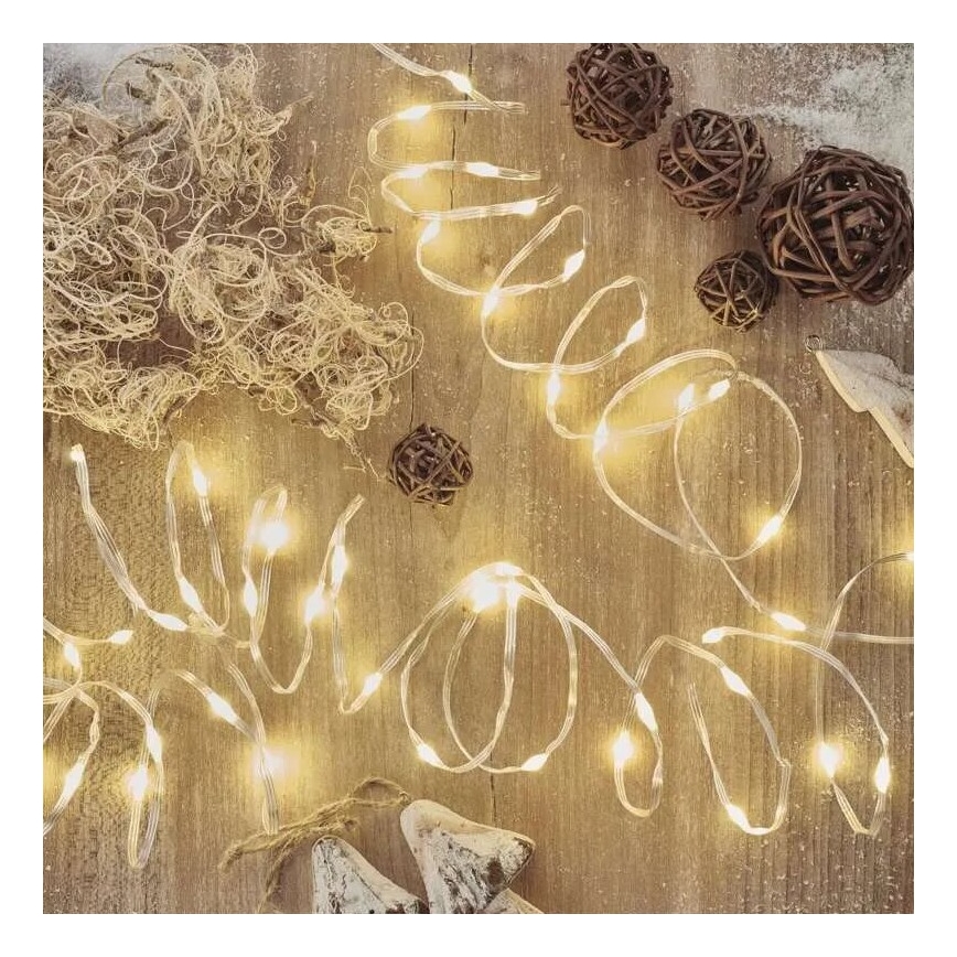 Guirnalda LED exterior 160xLED/21m IP44 blanco cálido