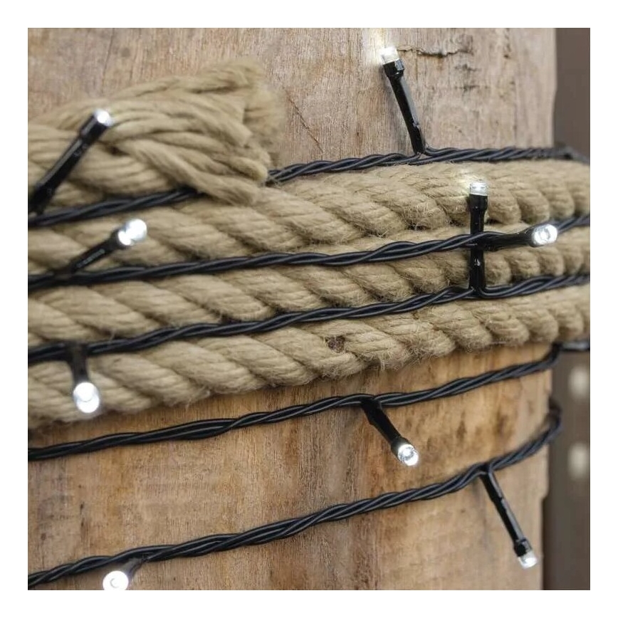 Guirnalda LED para exterior 100 LEDs / 10 m IP44, blanco frío