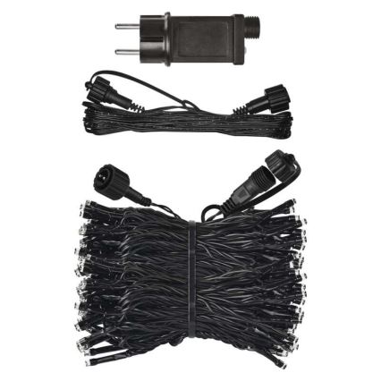 Guirnalda LED para exterior 100xLED/15m IP44 blanco cálido