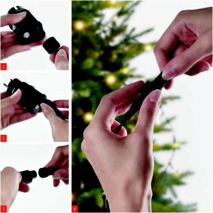 Guirnalda LED para exterior 100xLED/15m IP44 blanco cálido