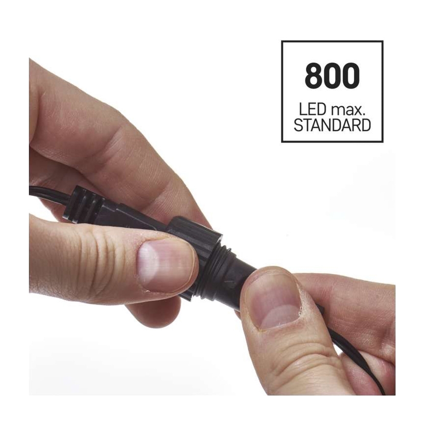 Guirnalda LED para exterior 100xLED/15m IP44 blanco frío