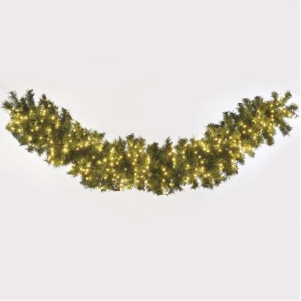 Guirnalda LED para exterior 400 LEDs/13 m IP44 blanco cálido