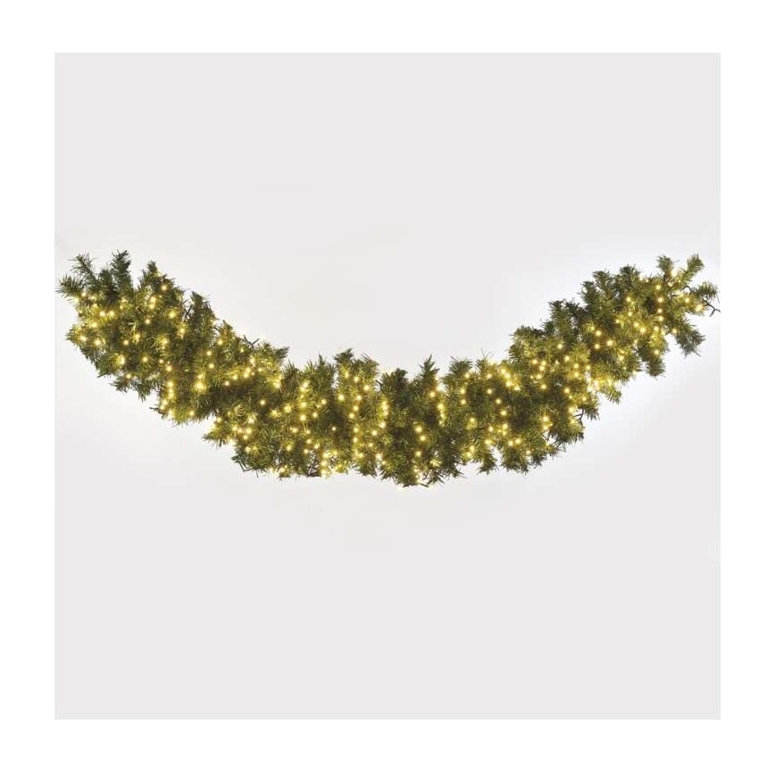 Guirnalda LED para exterior 400 LEDs/13 m IP44 blanco cálido