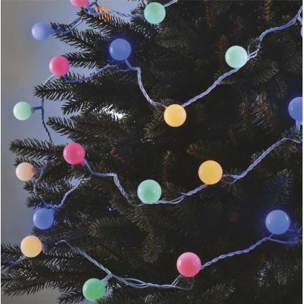 Guirnalda LED para exterior 40xLED/9m IP44 multicolor