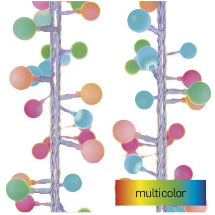 Guirnalda LED para exterior 40xLED/9m IP44 multicolor