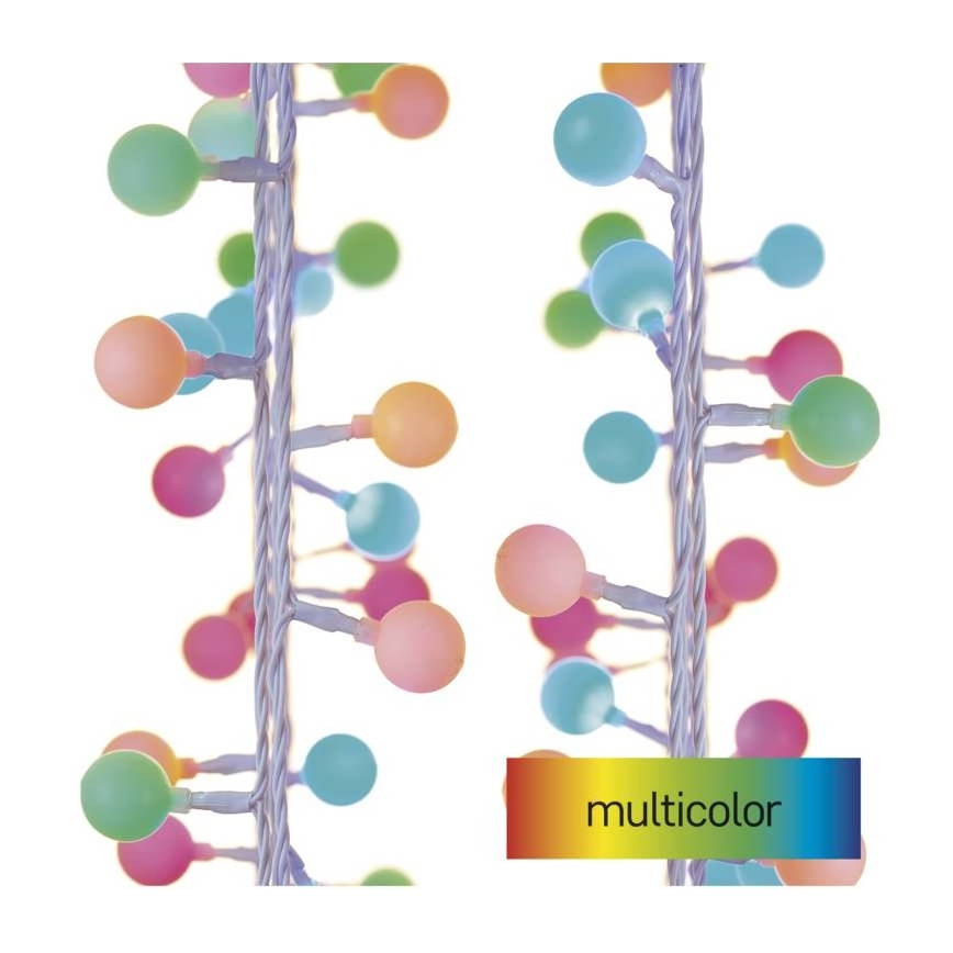 Guirnalda LED para exterior 40xLED/9m IP44 multicolor