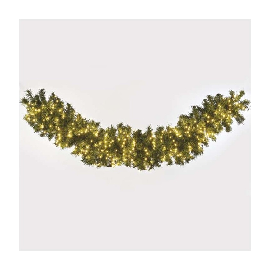 Guirnalda LED para exterior 600 LED/17 m IP44 blanco cálido