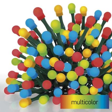 Guirnalda LED para exterior 80 LEDs / 8 funciones, 13 m, multicolor, IP44