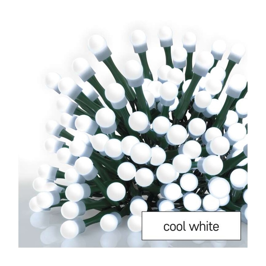 Guirnalda LED para exterior 80xLED/13m IP44 blanco frío