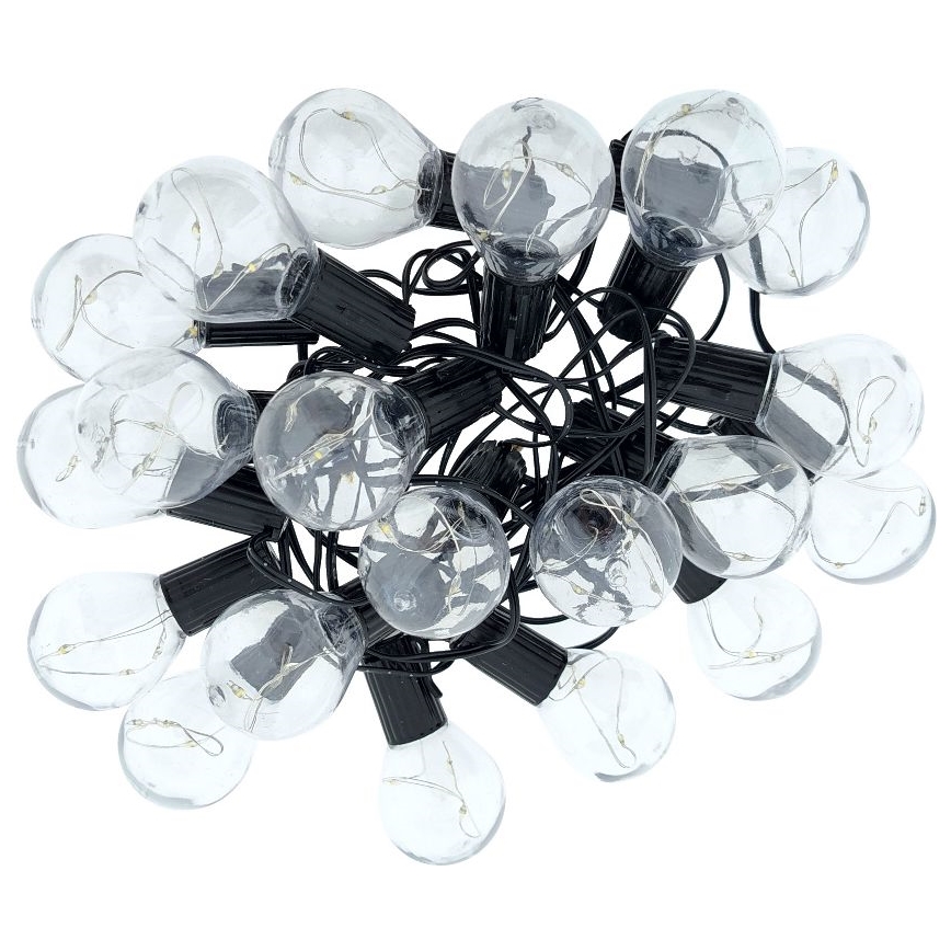 Guirnalda luminosa LED para exterior 20xLED/0,075W/230V 5,8 m IP44 negra