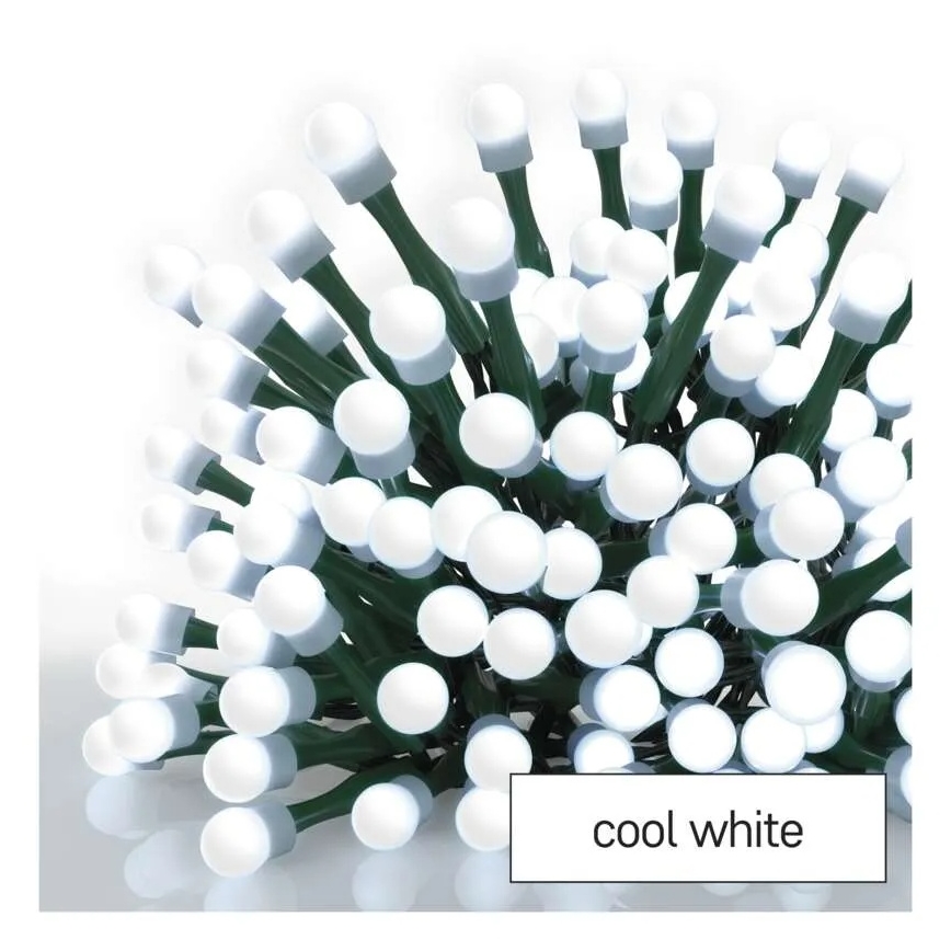 Guirnalda navideña LED 300xLED/8 funciones 35m blanco frío