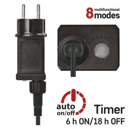 Guirnalda navideña LED para exterior 80xLED/8 funciones 13m multicolor IP44