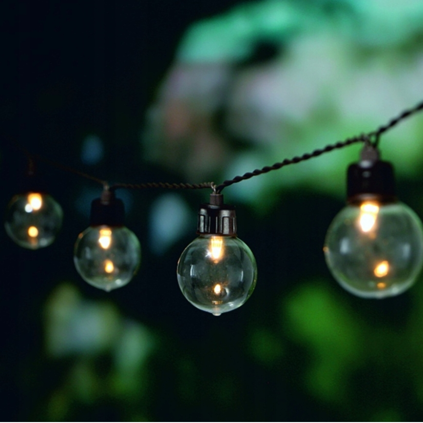 Guirnalda solar decorativa LED, 20 LEDs, 8 funciones, 500 mAh, 7,6 m, IP67, blanco cálido