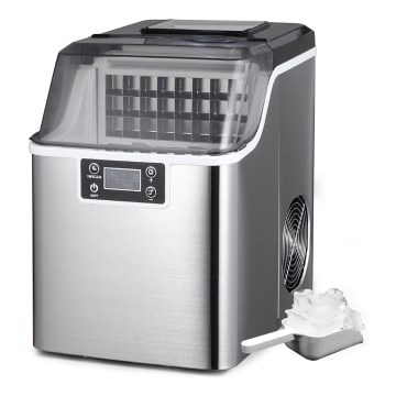 Guzzanti GZ124A - Fabricador de hielo 150W/230V de acero inoxidable