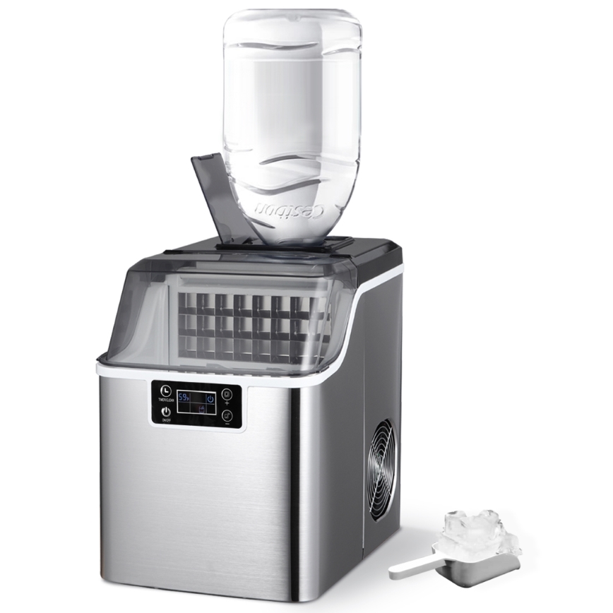 Guzzanti GZ124A - Fabricador de hielo 150W/230V de acero inoxidable