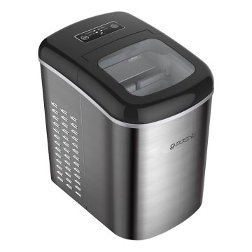 Guzzanti GZ125 - Fabricador de hielo 140 W/230 V acero inoxidable/negro