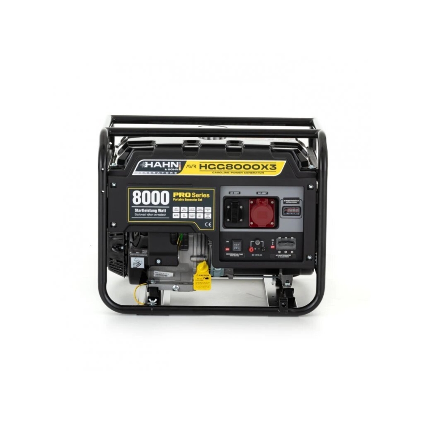 Hahn & Sohn 9177 - Generador eléctrico de gasolina HGG 8000 X3 6500W