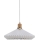 Halo Design 744169 - Lámpara colgante PARIS con cable 1xE27/60W/230V Ø 40 cm blanco/latón/roble