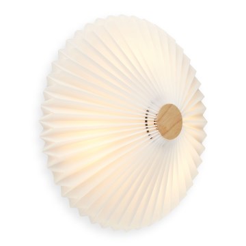 Halo Design 745081 - Aplique de pared PARIS 3xG9/28W/230V diámetro 40 cm blanco/latón/roble