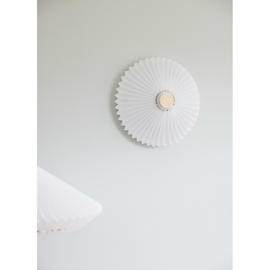 Halo Design 745081 - Aplique de pared PARIS 3xG9/28W/230V diámetro 40 cm blanco/latón/roble