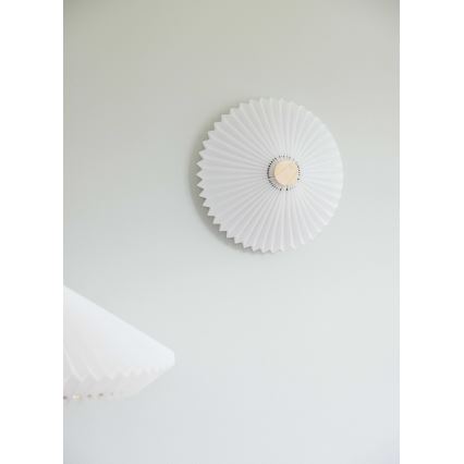 Halo Design 745098 - Aplique de pared PARIS 4xG9/28W/230V Ø 50 cm blanco/latón/roble
