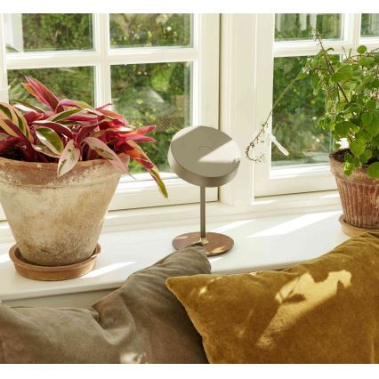 Halo Design 745760 - Lámpara de mesa recargable LED regulable ON THE MOVE LED/2,5W/4000 mAh blanco/madera