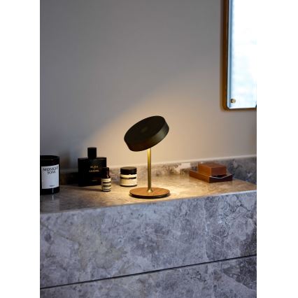 Halo Design 745784 - Lámpara de mesa recargable y regulable LED ON THE MOVE LED/2,5W/4000 mAh latón/madera