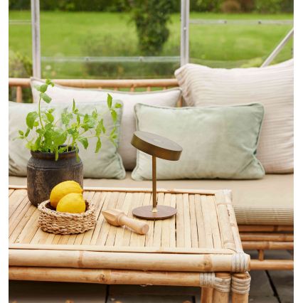 Halo Design 745784 - Lámpara de mesa recargable y regulable LED ON THE MOVE LED/2,5W/4000 mAh latón/madera