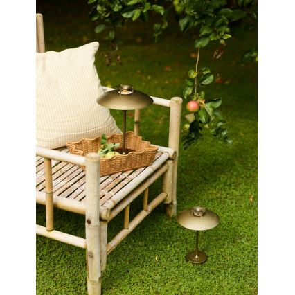 Halo Design 746149 - Lámpara de mesa recargable y regulable para exterior MINI STEPP LED/1,8W/1600 mAh IP44 latón