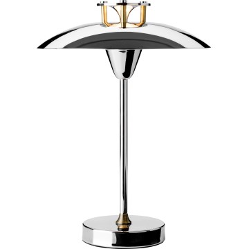 Halo Design 746163 - Lámpara de mesa recargable y regulable para exterior MINI STEPP LED/1,8W/1600 mAh IP44 cromo brillante