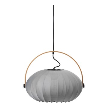 Halo Design 746354 - Lámpara colgante con cable DC 1xE27/40W/230V Ø 40 cm gris/roble