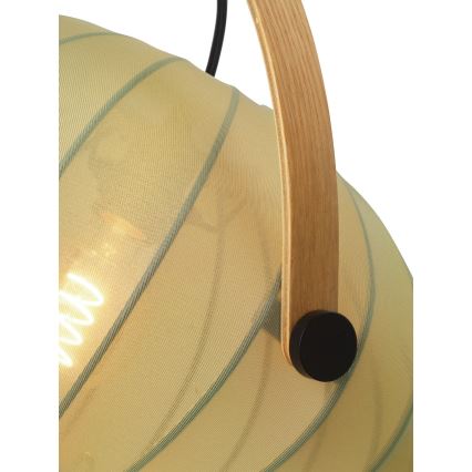 Halo Design 746361 - Lámpara colgante con cable DC 1xE27/40W/230V Ø 40 cm verde/roble