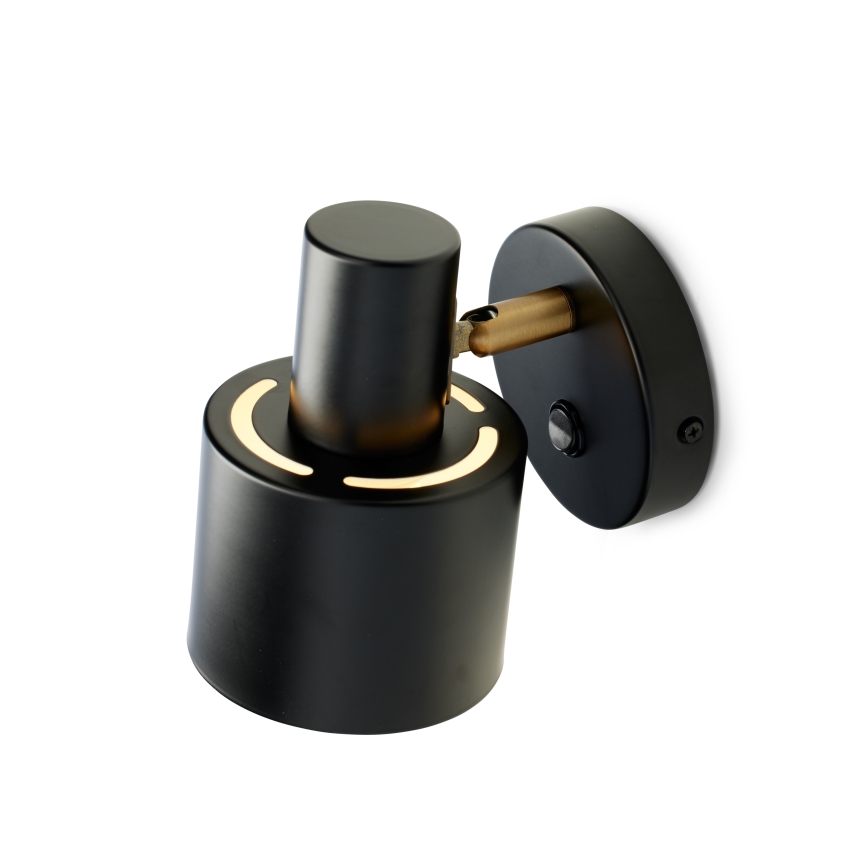 Halo Design 746880 - Aplique de pared VOGUE 1xE27/40W/230V negro/latón