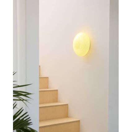 Halo Design 748693 - Lámpara de techo CANDY 1xE27/40W/230V Ø 30 cm beige/latón