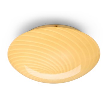 Halo Design 748693 - Lámpara de techo CANDY 1xE27/40W/230V Ø 30 cm beige/latón