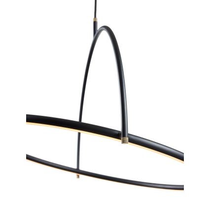 Halo Design 749546 - Lámpara colgante LED regulable con cable TILT LED/40W/230V diámetro 60 cm negra