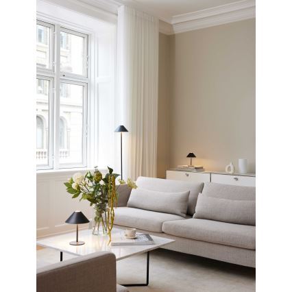 Halo Design 800803 - Lámpara de sobremesa recargable regulable para exteriores HYGGE LED/3W/4000 mAh IP54 negra