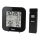 Hama - Estacion meteorologica con pantalla LCD y despertador 2xAA + 2xAAA negro