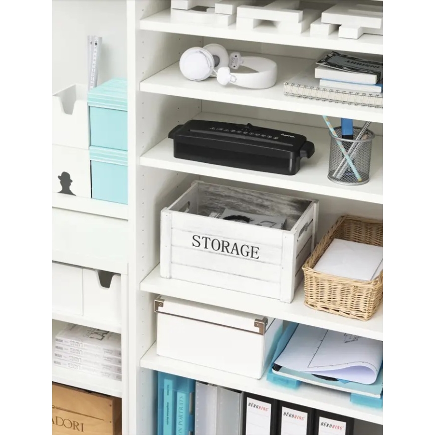 Hama - Mini trituradora de papel A4 230V negra