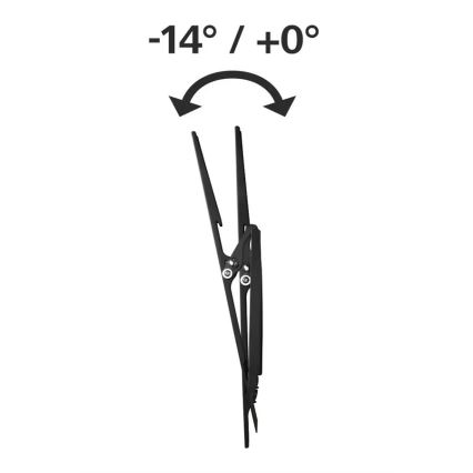 Hama - Soporte de pared inclinable para TV 32-56" negro