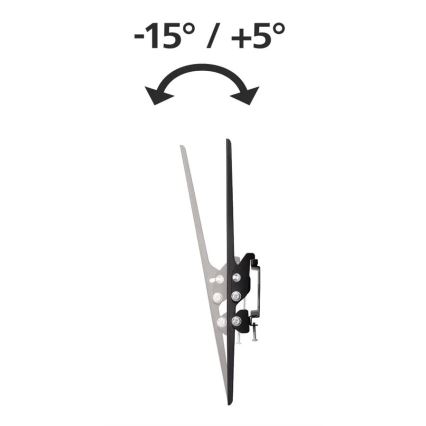 Hama - Soporte de pared inclinable para TV 32-75 negro