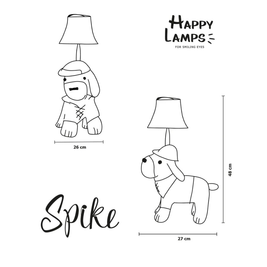 Happy Lamps - Lámpara de mesa LED infantil SPIKE LED/5,4W/230V sabueso