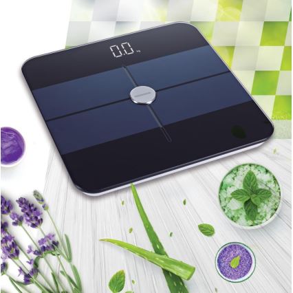 Heinner HBS-BTH180BK - Báscula personal digital 2xAAA negra/azul