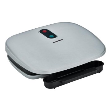 Heinner HEG-F1000SL - Grill de contacto 1000W/230V cromo mate/negro