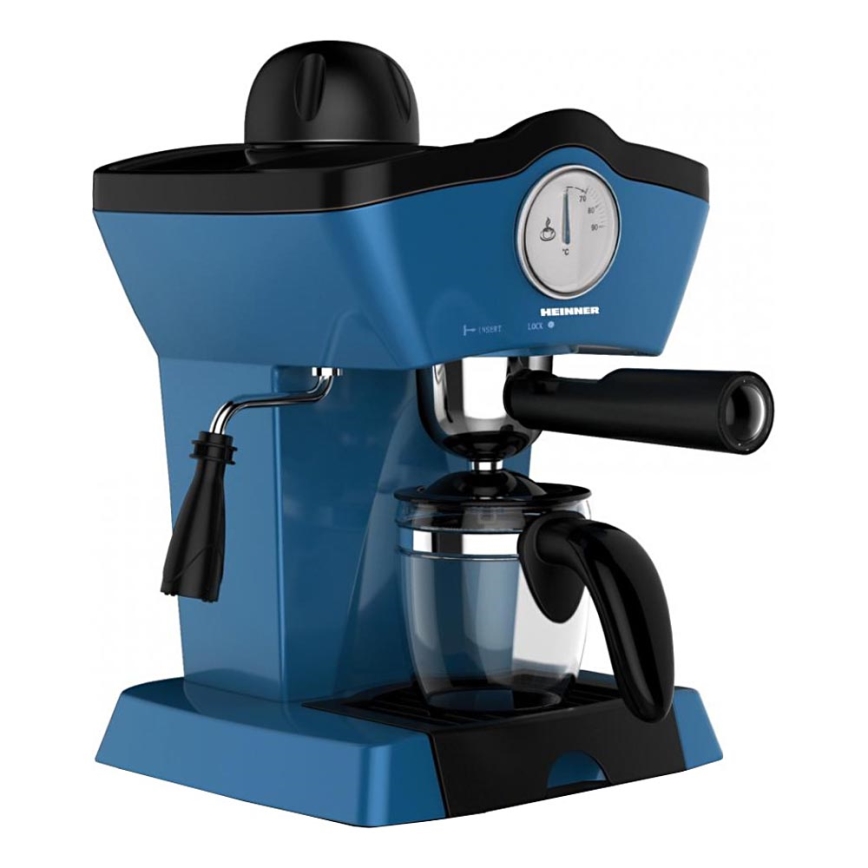Heinner HEM-200BL - Cafetera espresso con portafiltro 800W/230V azul
