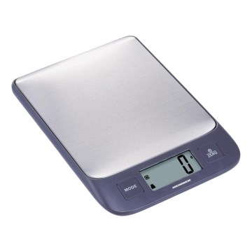 Heinner HKS-5IXBK - Báscula de cocina digital 2xAAA gris/cromo mate