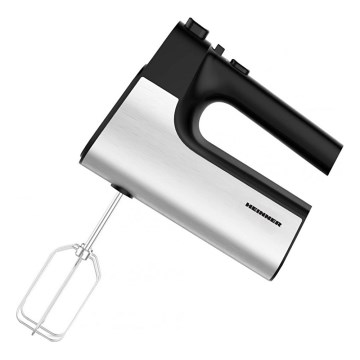 Heinner HM-500BKSS - Batidora de mano 500W/230V cromo mate/negro