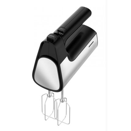 Heinner HM-500BKSS - Batidora de mano 500W/230V cromo mate/negro